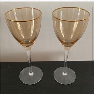 Anthropologie wine glasses (2 total glasses)